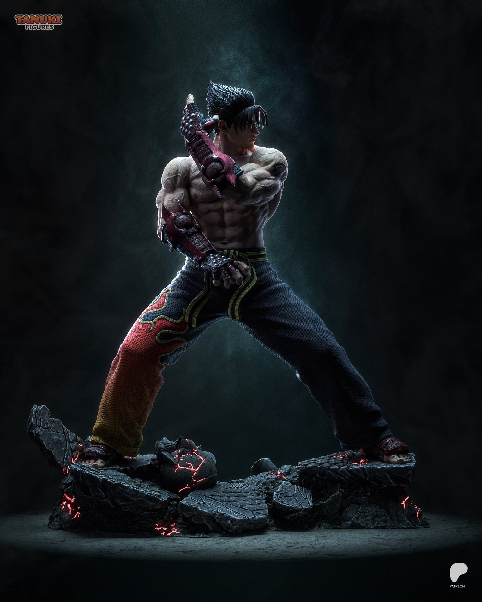 Jin Kazama (Tekken) resin figure by Tanuki Figures — studio render 4