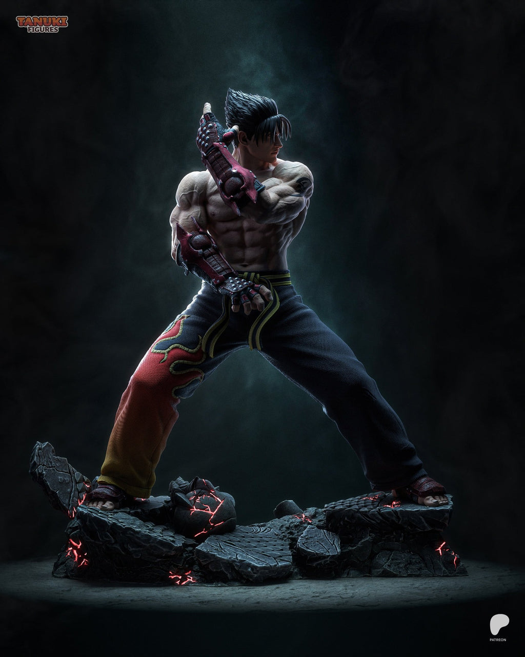 Jin Kazama (Tekken) resin figure by Tanuki Figures — studio render 4