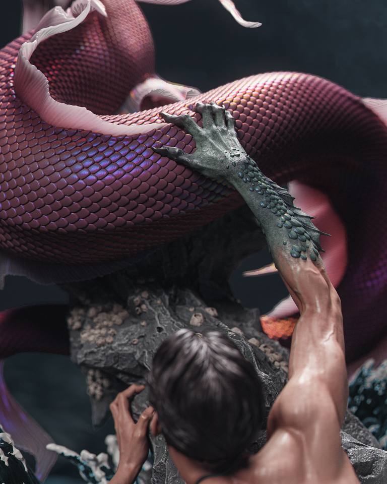 Mermaid — studio render 2