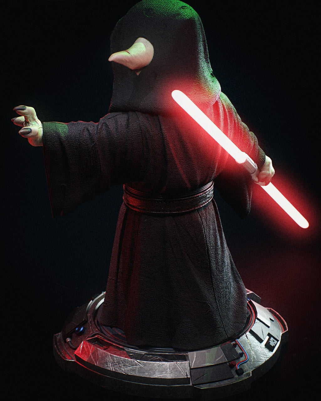 Darth Vader and Yoda — studio render 7