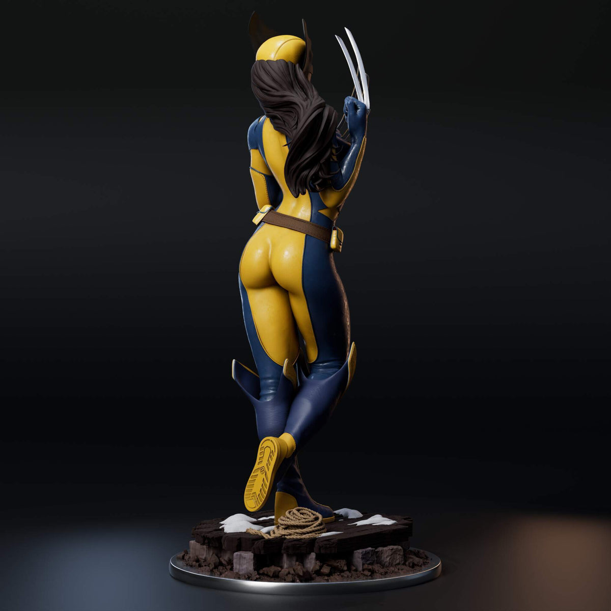 Laura Kinney (Marvel) resin figure by Abe3D — studio render 5