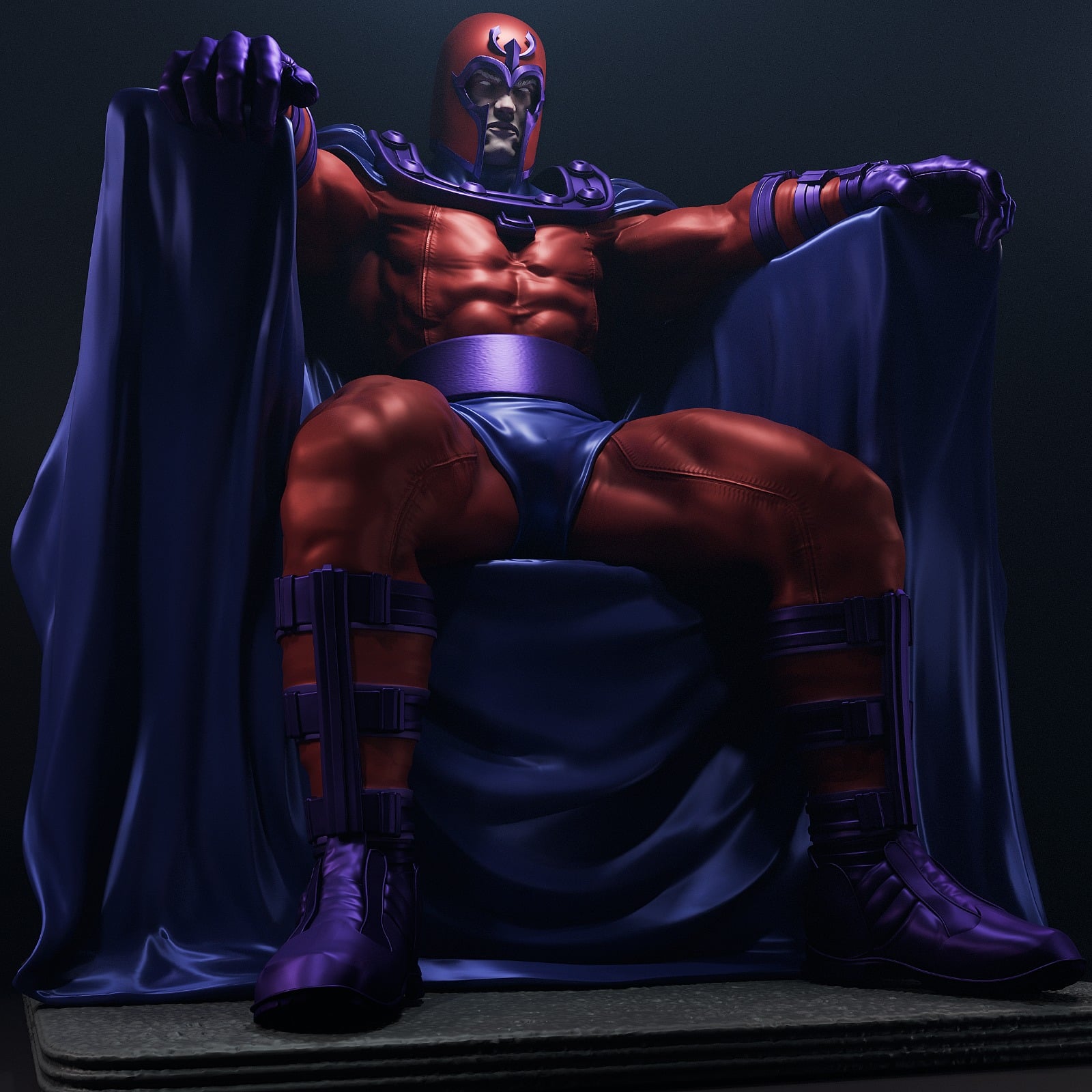 Magneto Marvel resin figure by CA 3D Studios — studio preview 2