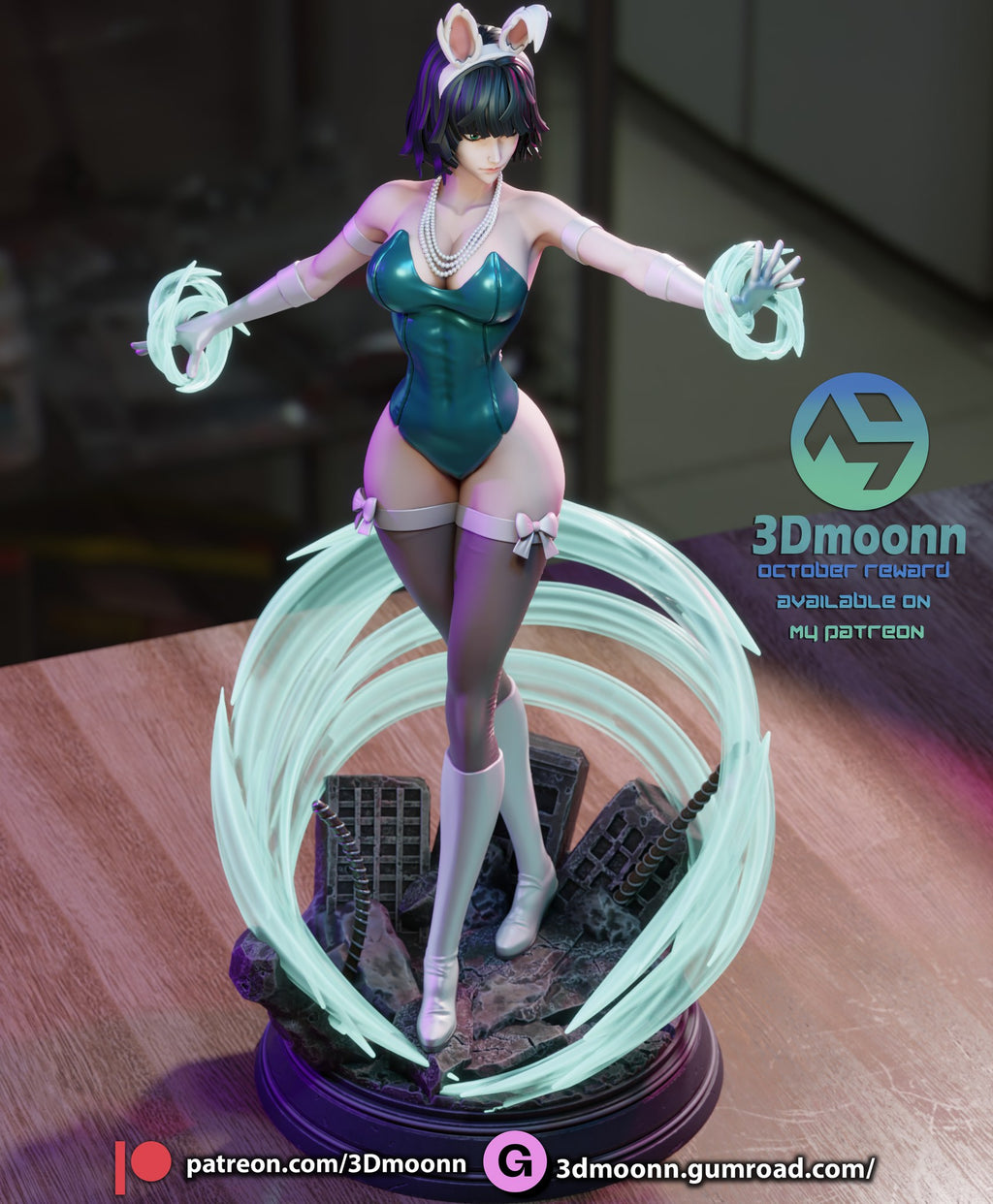 fubuki one punch man 3dmoonn 3d print model
