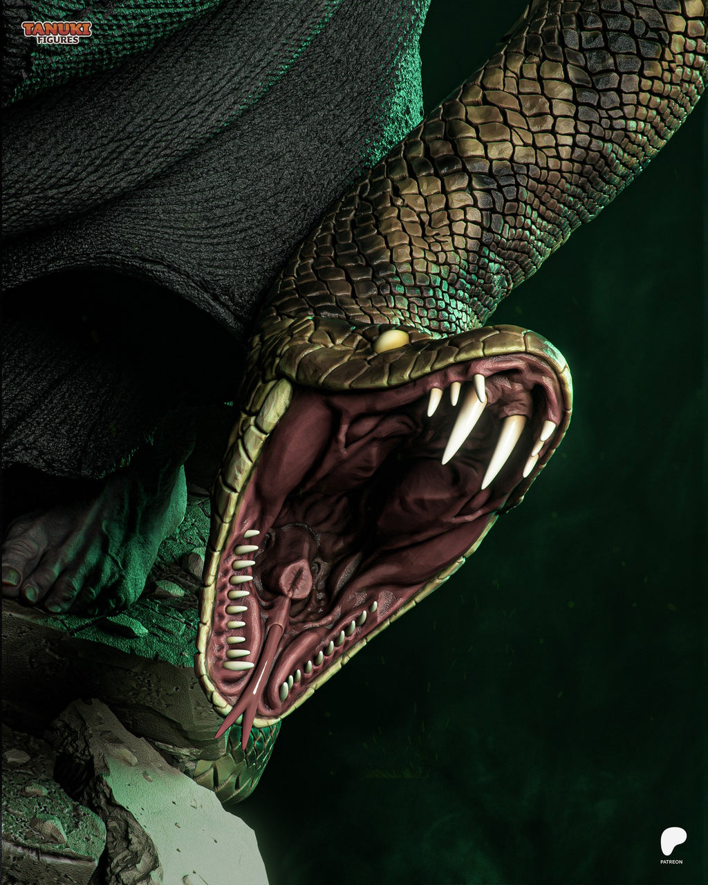 Voldemort (Harry Potter) resin figure by Tanuki Figures — studio render 6