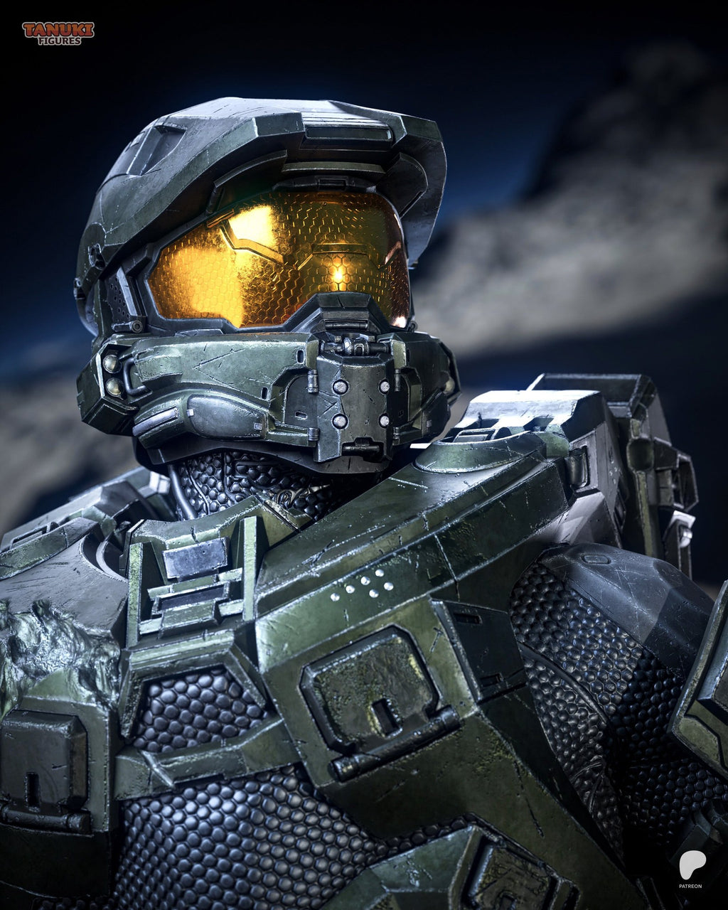Master Chief (Halo) resin figure by Tanuki Figures — studio render 5