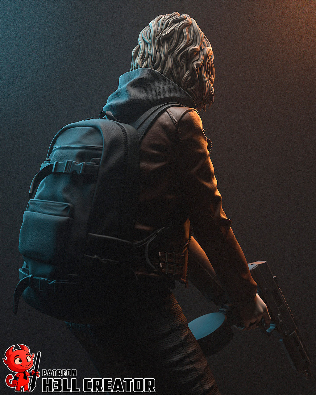 Grace Ashcroft (Resident Evil) resin figure by h3LLcreator — studio render 8