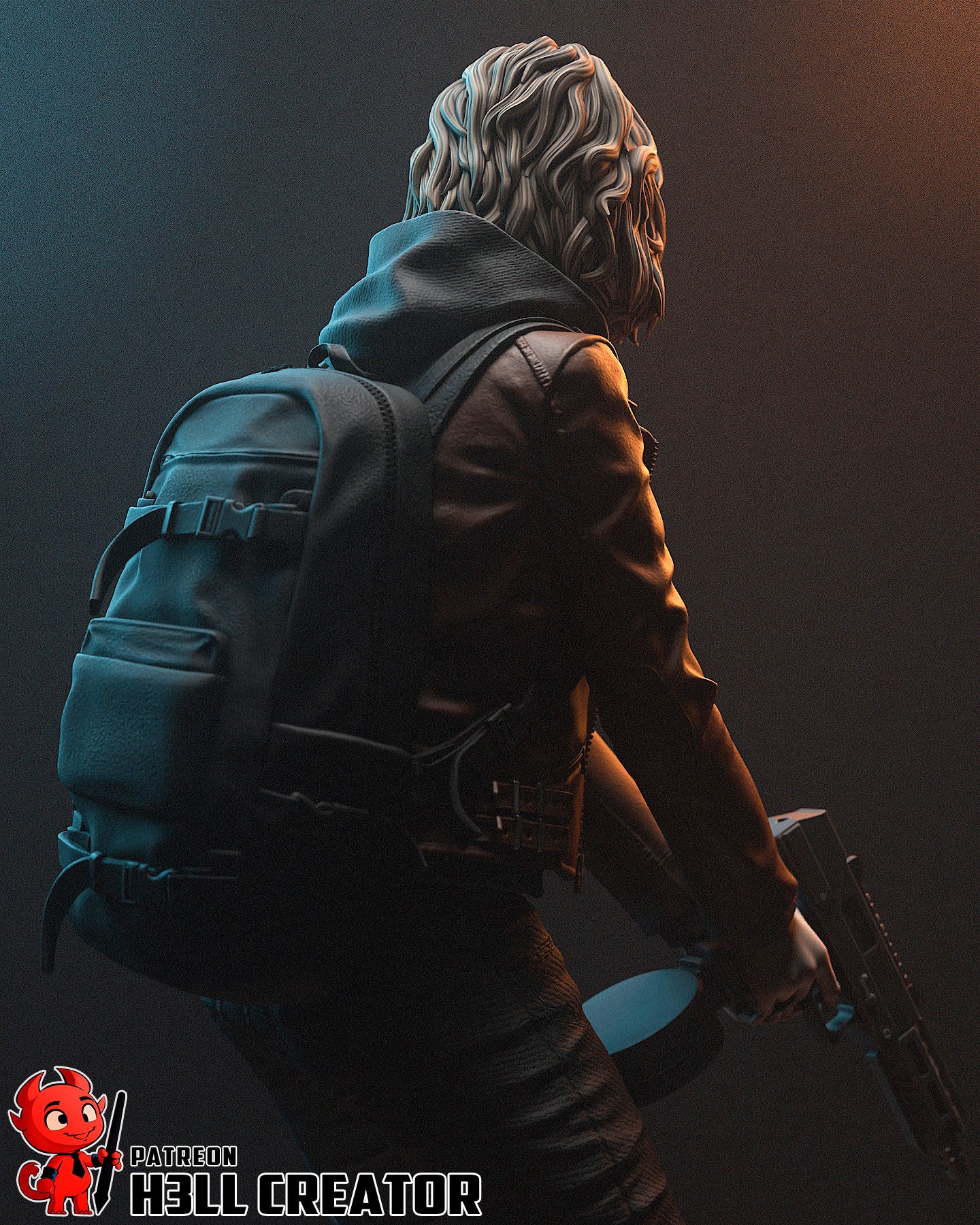Grace Ashcroft (Resident Evil) resin figure by h3LLcreator — studio render 8
