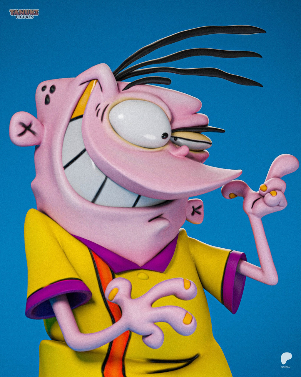 Eddy (Ed Edd n Eddy) resin figure by Tanuki Figures — studio render 2