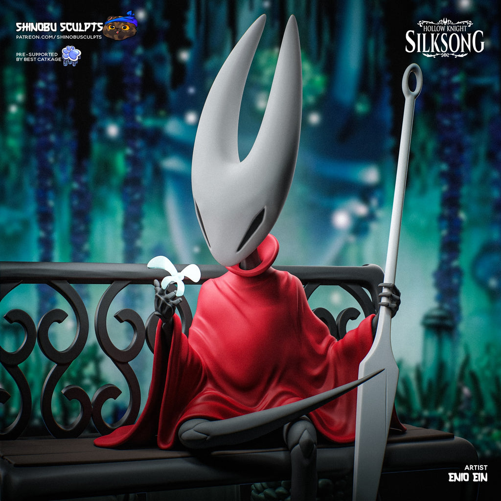 Hornet (Hollow Knight) resin figure by Shinobu Sculpts — studio render 1