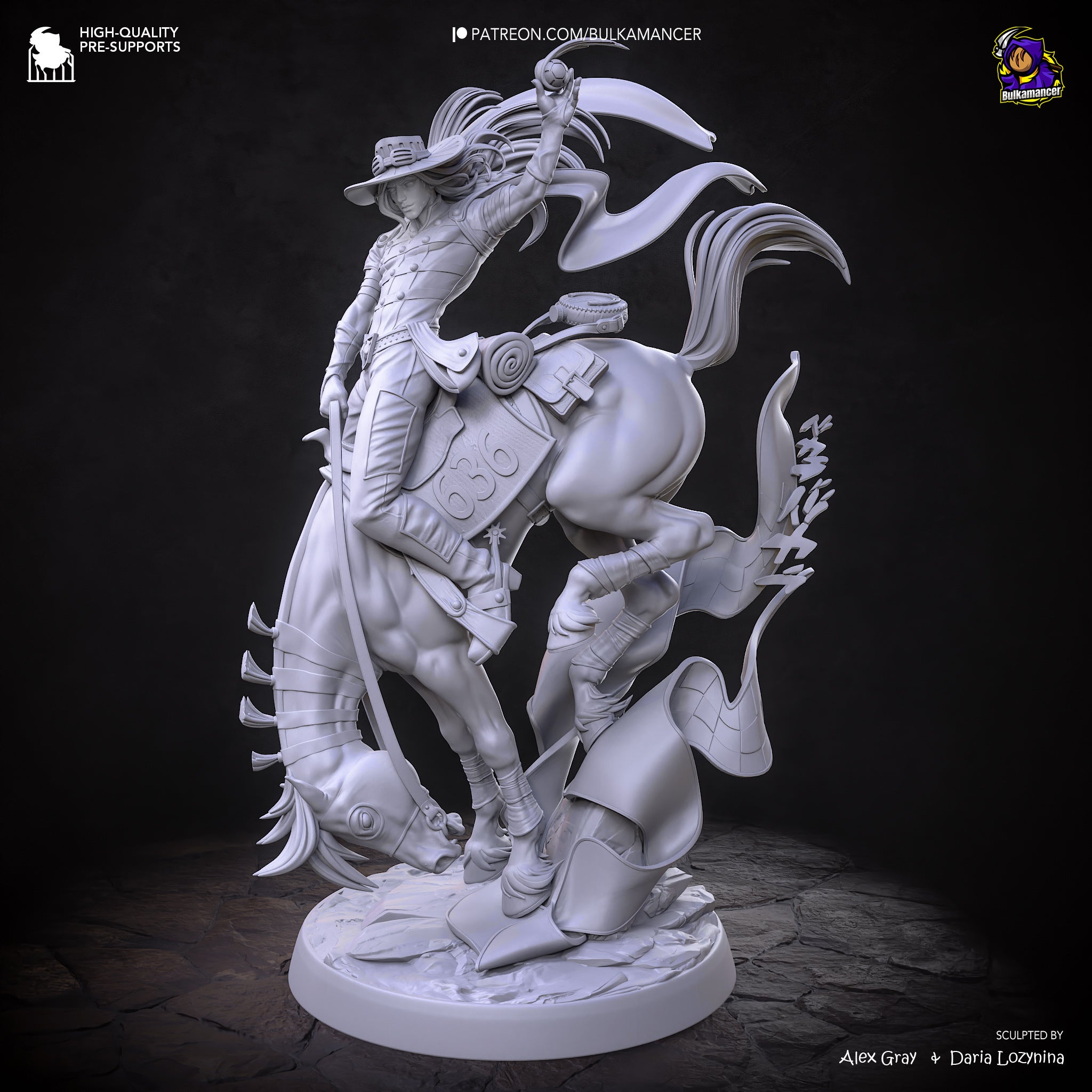 Gyro Zeppeli (Jojo's Bizarre Adventure) resin figure by Bulkamancer — studio render 15