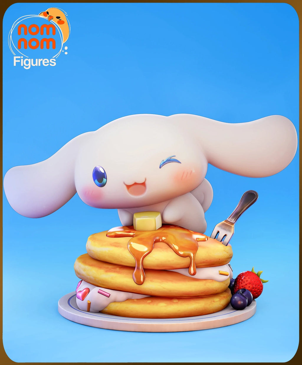 Cinnamoroll Sanrio Chibi resin figure by NomNom Figures — studio preview 1