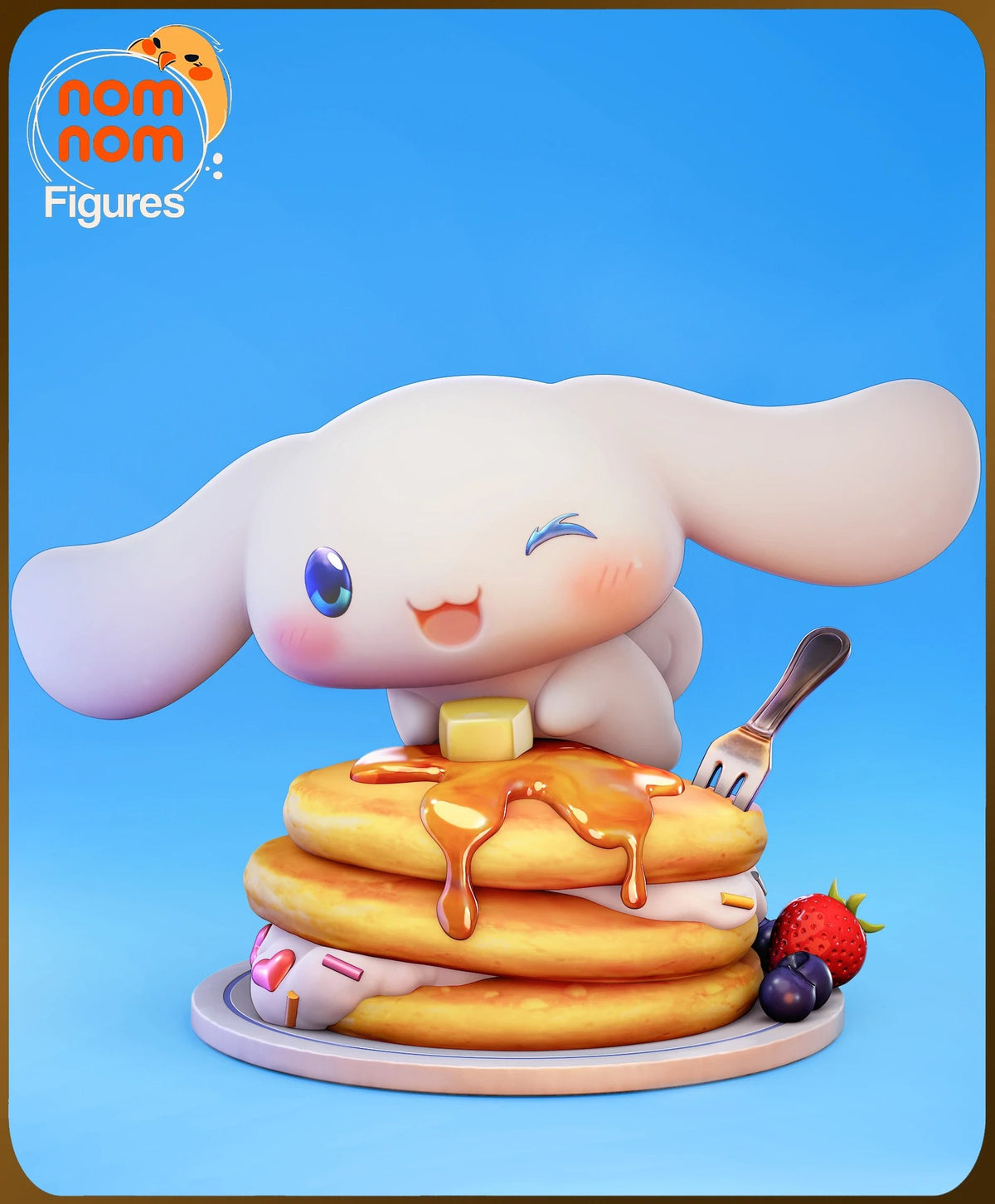 Cinnamoroll Sanrio Chibi resin figure by NomNom Figures — studio preview 1