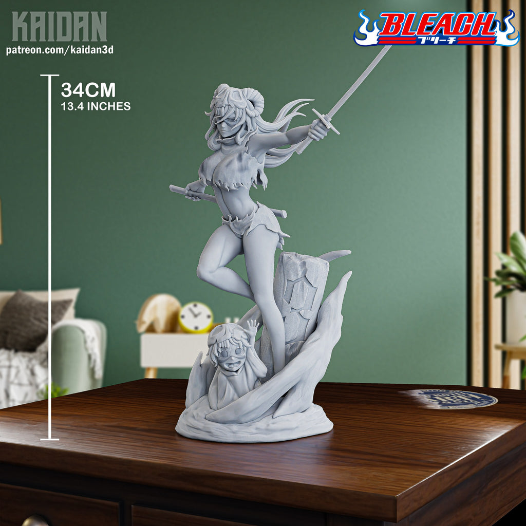 Nell and Kid Nell (Bleach) resin figure by Kaidan 3D — studio render 4