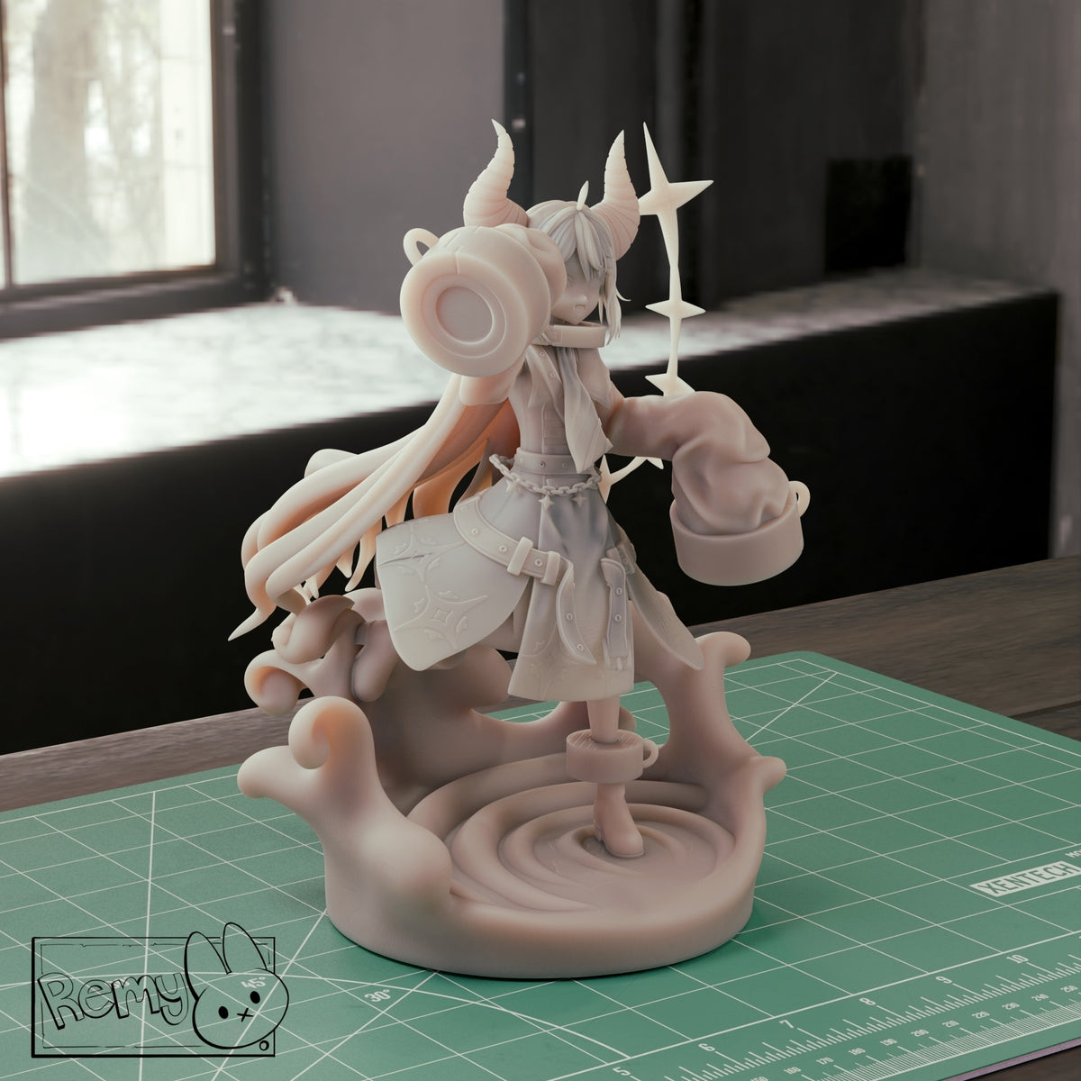La+ Darknesss (Hololive) resin figure by RemyJF — studio render 2