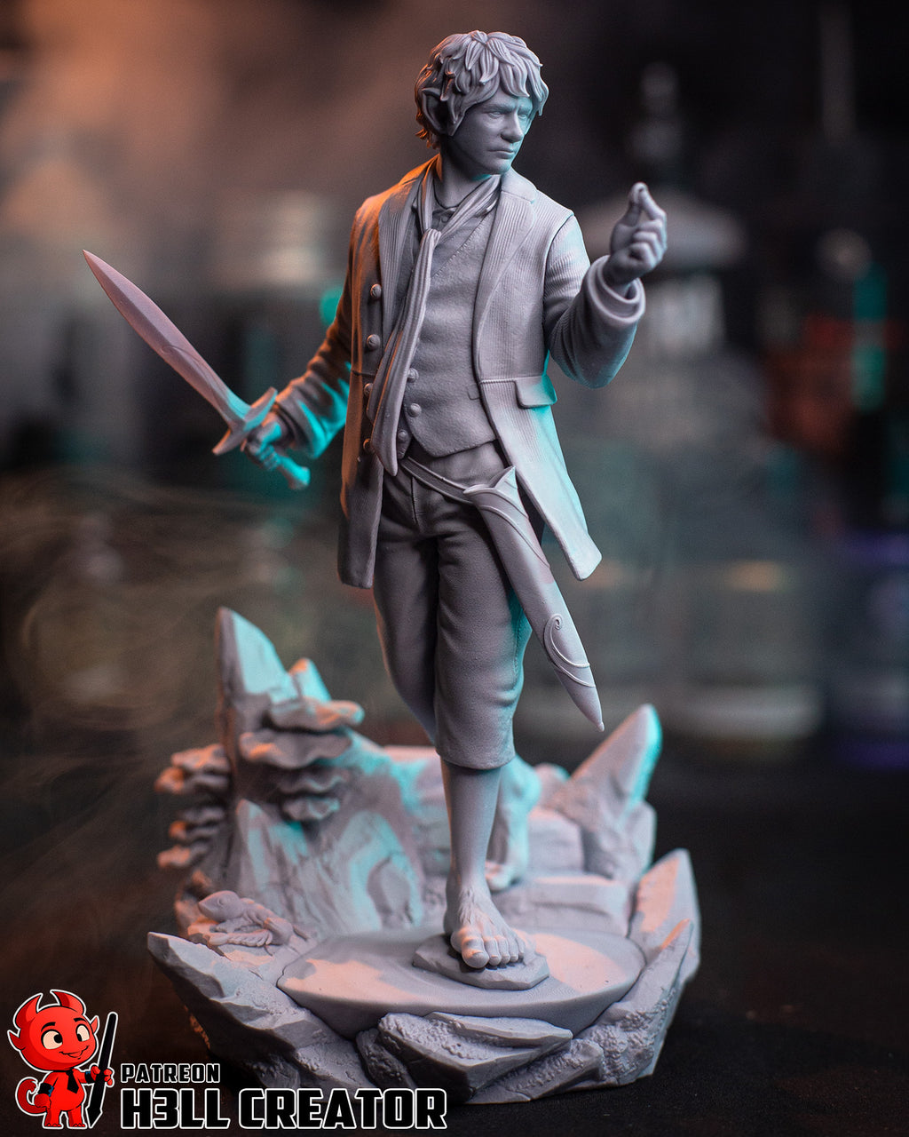 Bilbo Baggins (The Lord of the Rings) resin figure by h3LLcreator — studio render 10