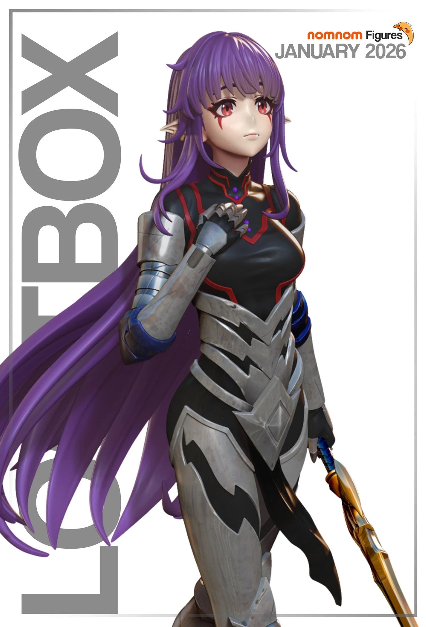 Esil Radiru Solo Leveling resin figure by NomNom Figures — studio preview 1