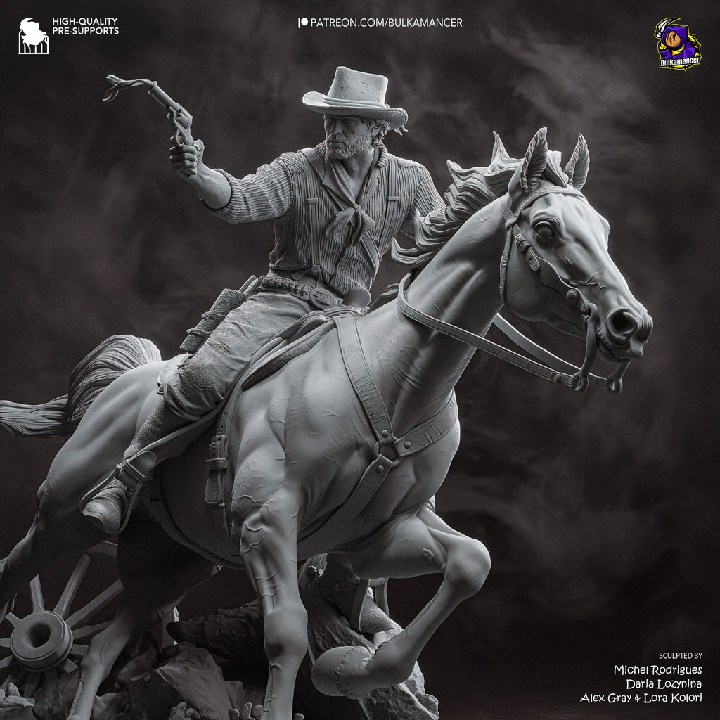Arthur Morgan (Red Dead Redemption) resin figure by Bulkamancer — studio render 12