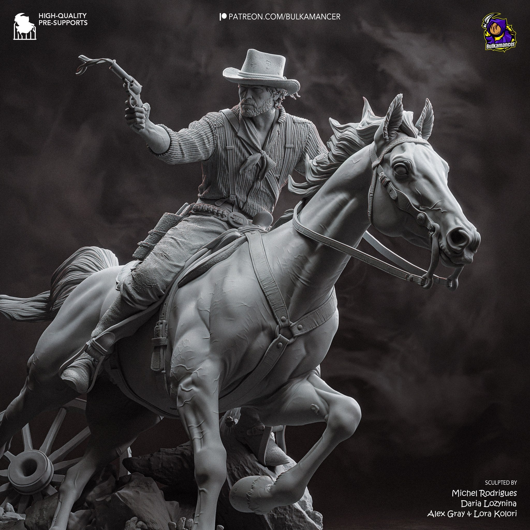 Arthur Morgan (Red Dead Redemption) resin figure by Bulkamancer — studio render 12