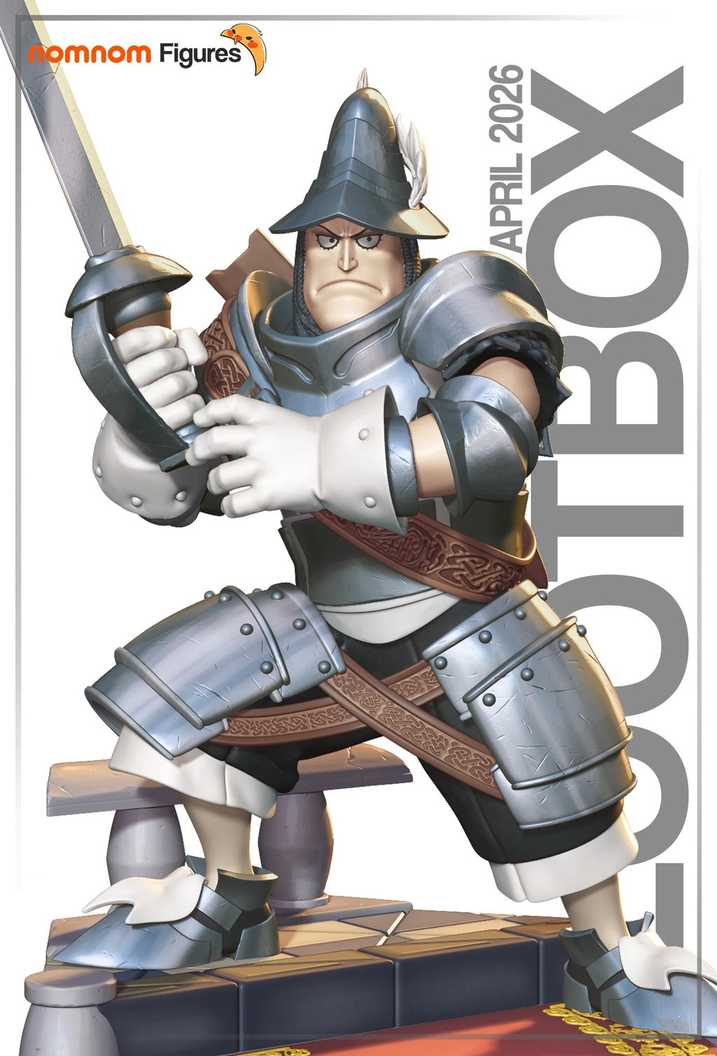 Steiner Final Fantasy resin figure by NomNom Figures — studio preview 1