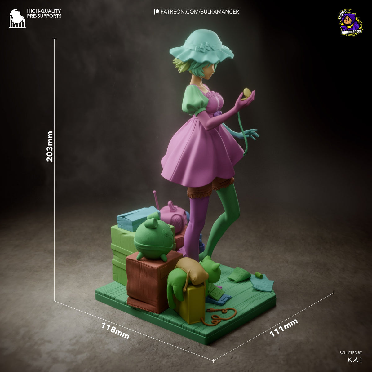 Mayuri Shiina (Steins Gate) resin figure by Bulkamancer — studio render 9