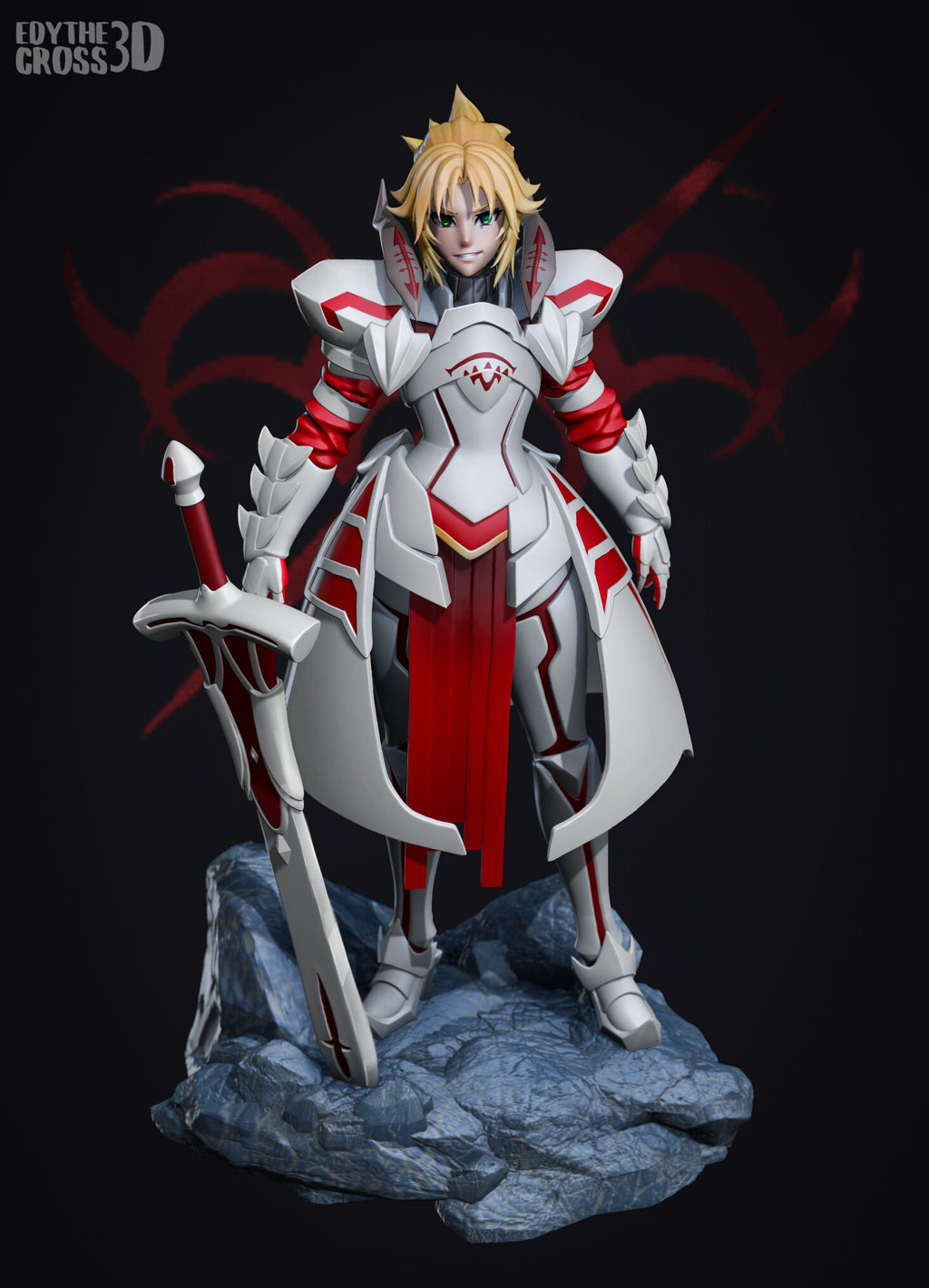 Mordred Fate resin figure by NomNom Figures — studio preview 1