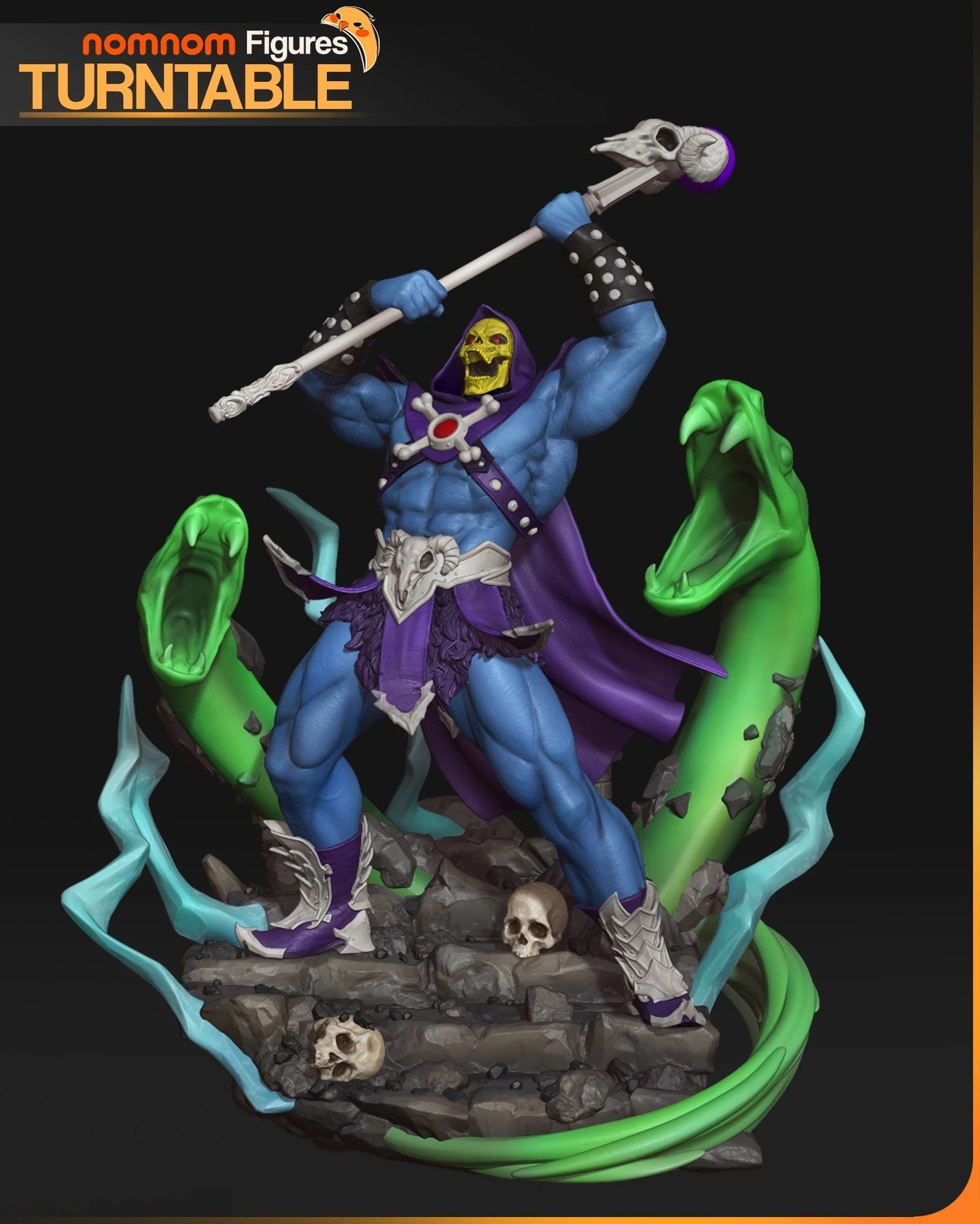 Skeletor He-Man resin figure by NomNom Figures — studio preview 5
