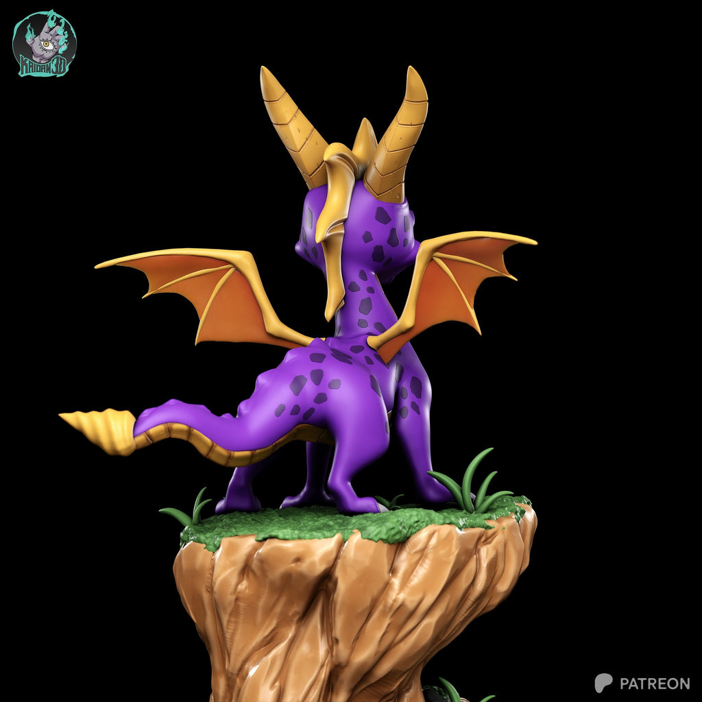 Spyro (Spyro) resin figure by Kaidan 3D — studio render 4