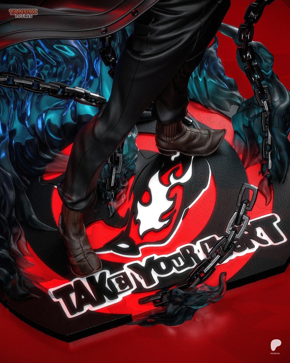 Joker (Persona 5) resin figure by Tanuki Figures — studio render 5