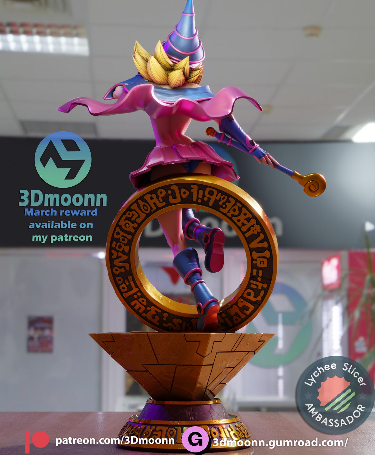 Dark Magician Girl — studio render 14