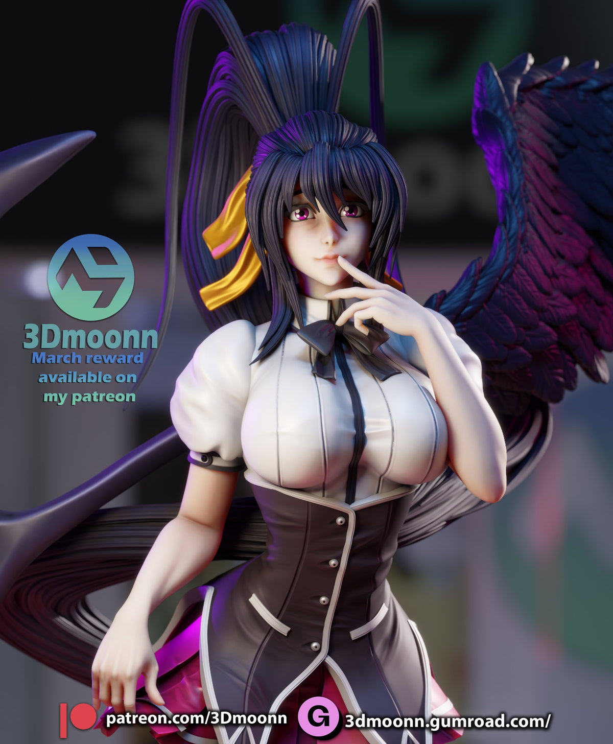 Akeno Himejima — studio render 14