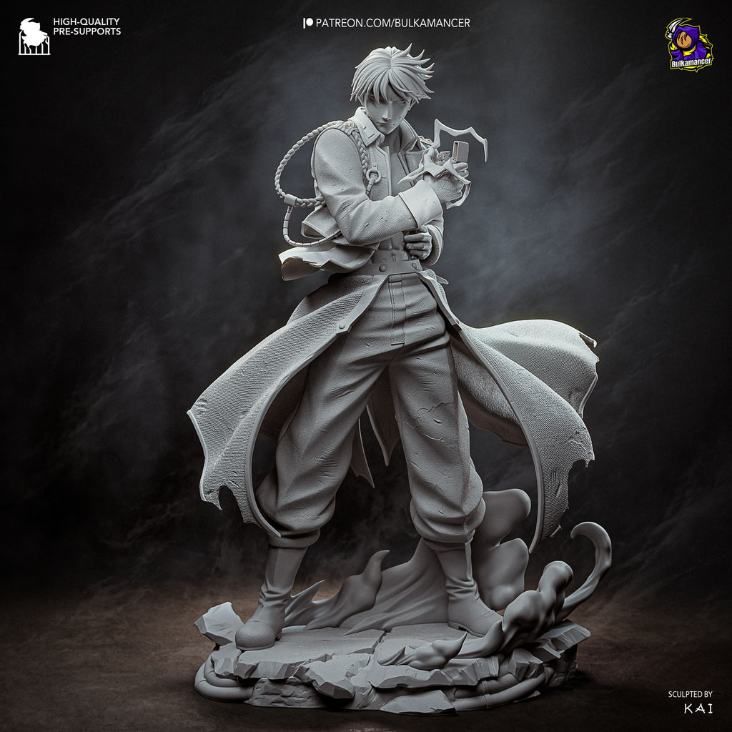 Roy Mustang (Fullmetal Alchemist) resin figure by Bulkamancer — studio render 11