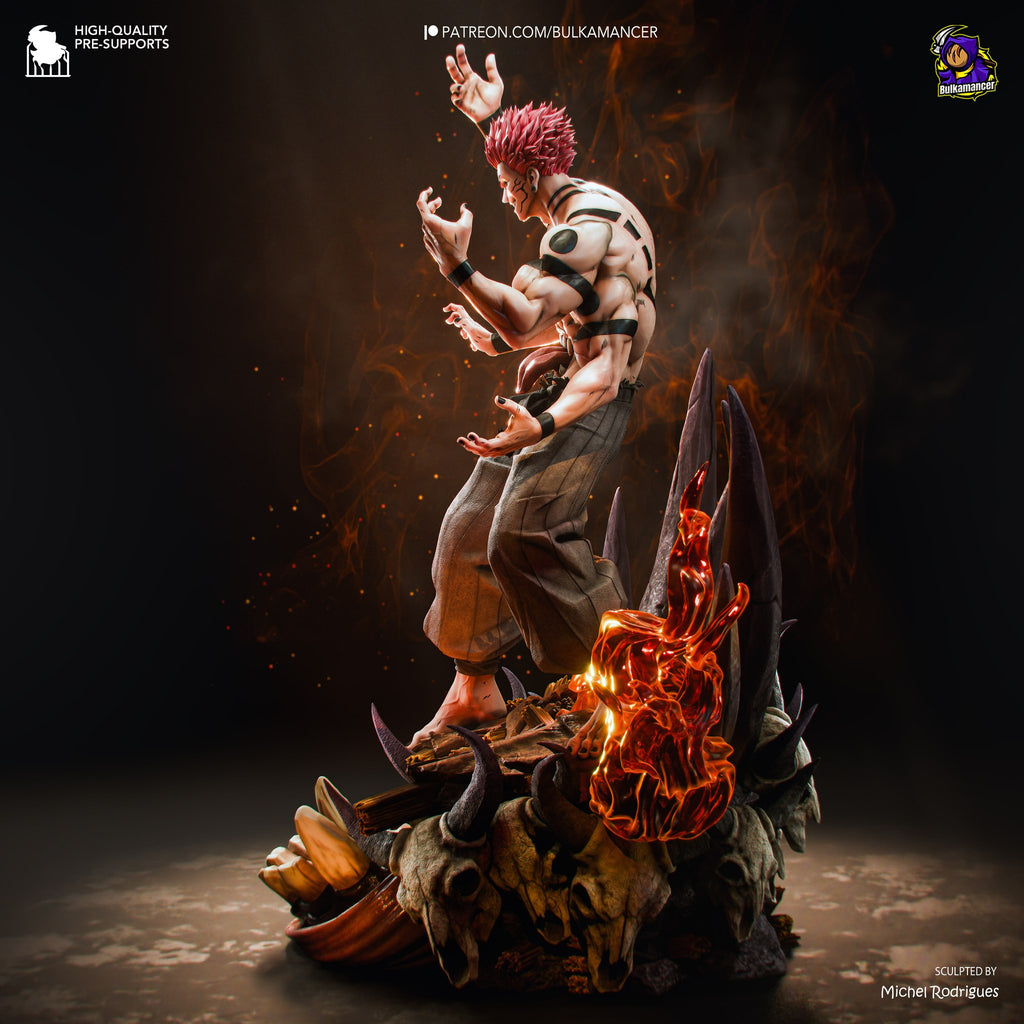 Ryomen Sukuna (Jujutsu Kaisen) resin figure by Bulkamancer — studio render 8