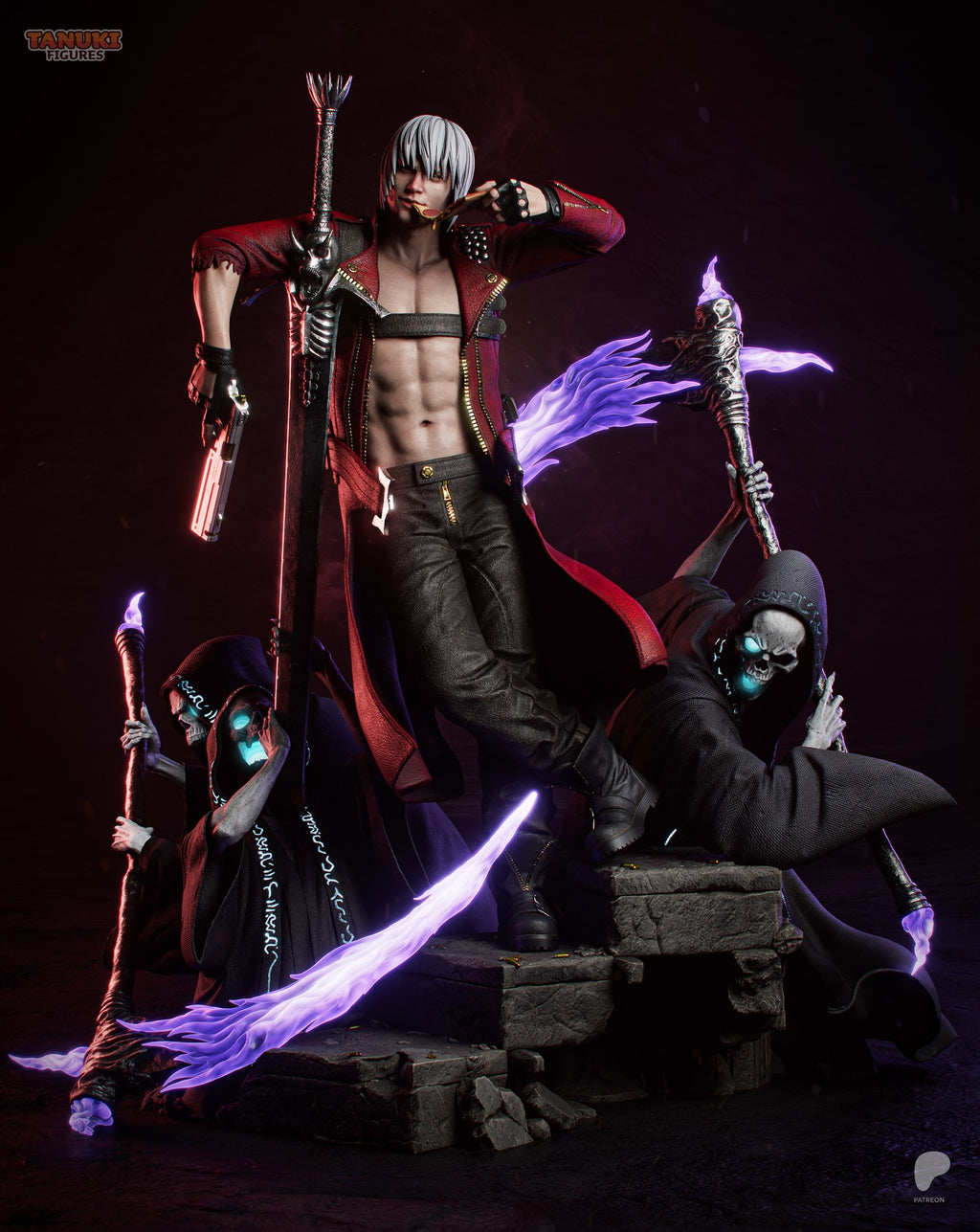 Dante (Devil May Cry) resin figure by Tanuki Figures — studio render 4