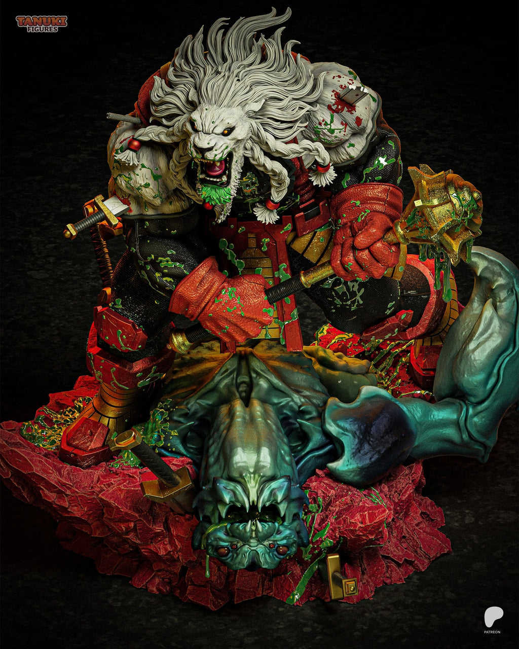 Battle Beast (Invincible) resin figure by Tanuki Figures — studio render 6