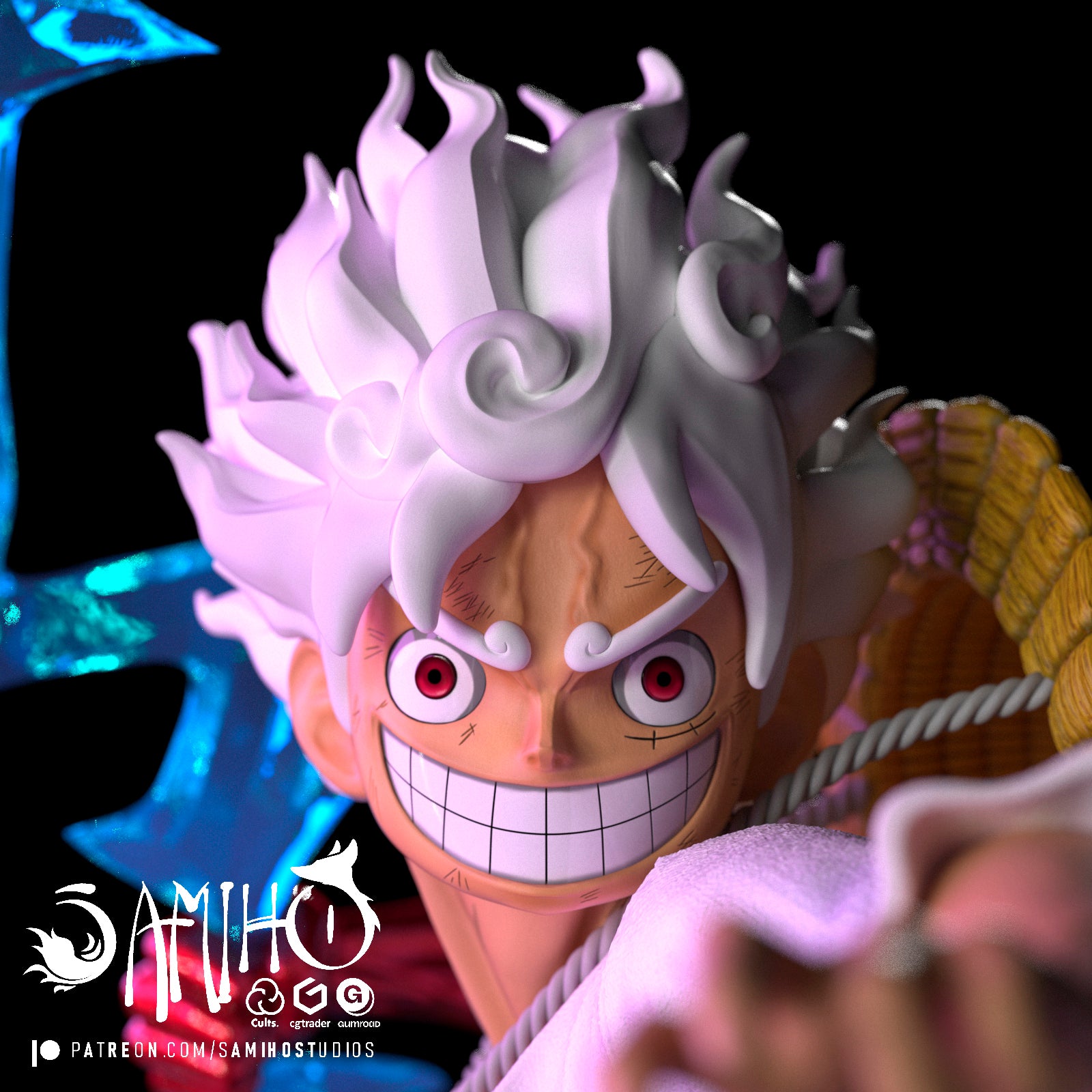 monkey d luffy one piece samiho studios nika