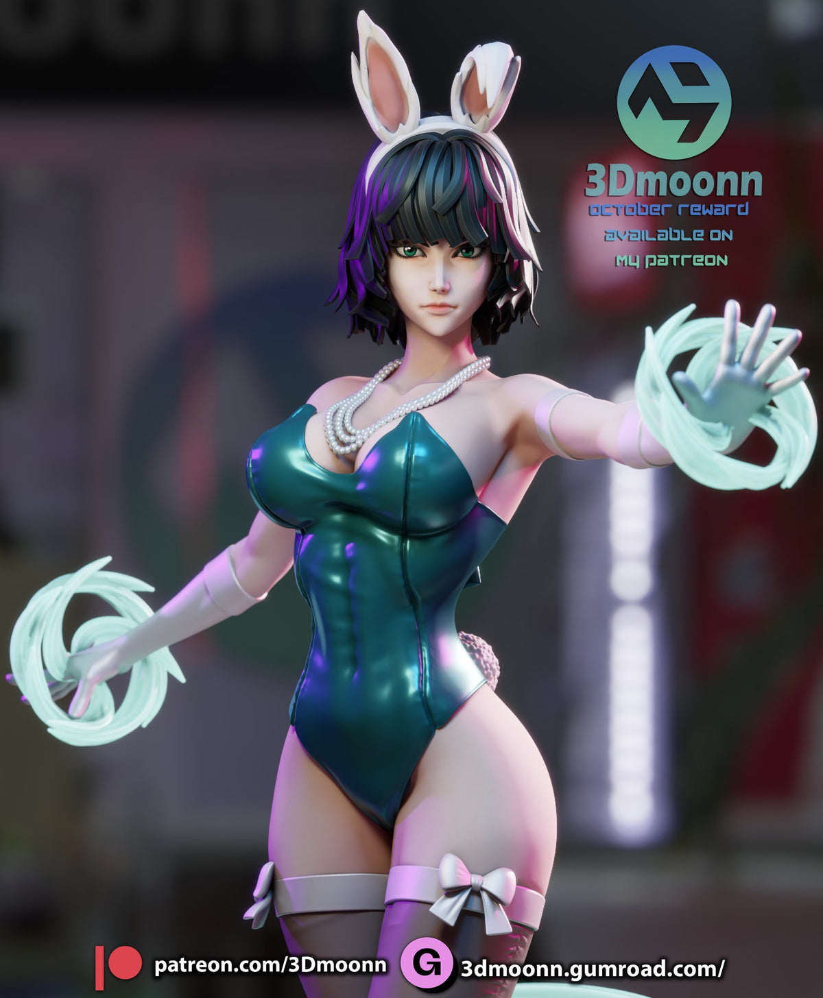 fubuki one punch man 3dmoonn 3d print model