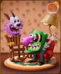 Courage the Cowardly Dog Chibi resin figure by NomNom Figures — studio preview 1