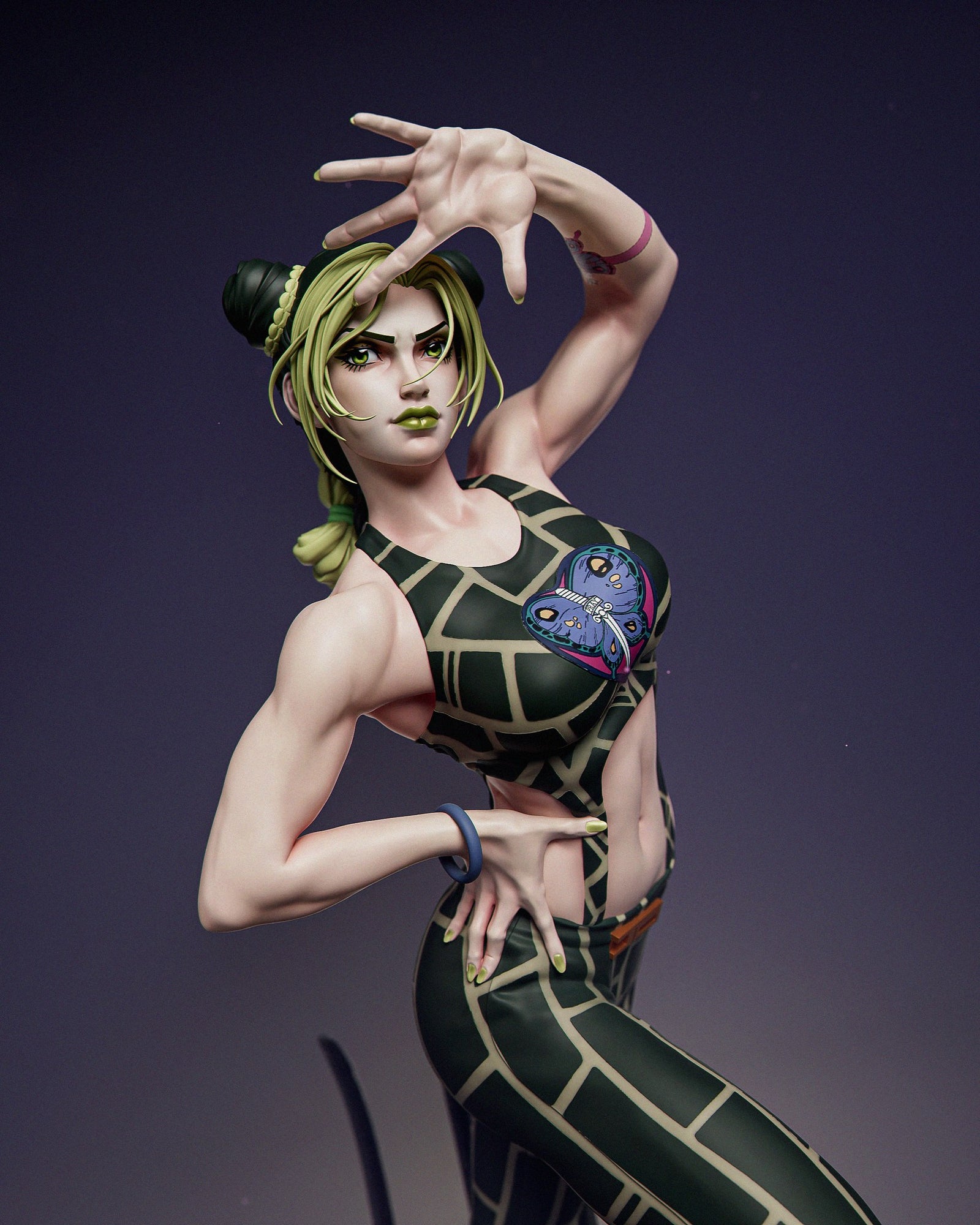 Jolyne Cujoh Jojo's Bizarre Adventure resin figure by CA 3D Studios — studio preview 1