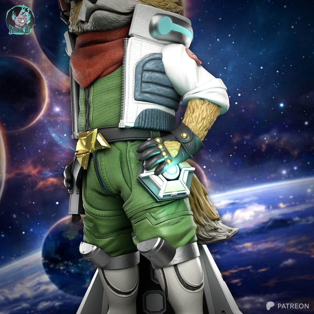 Fox McCloud (Star Fox) resin figure by Kaidan 3D — studio render 3