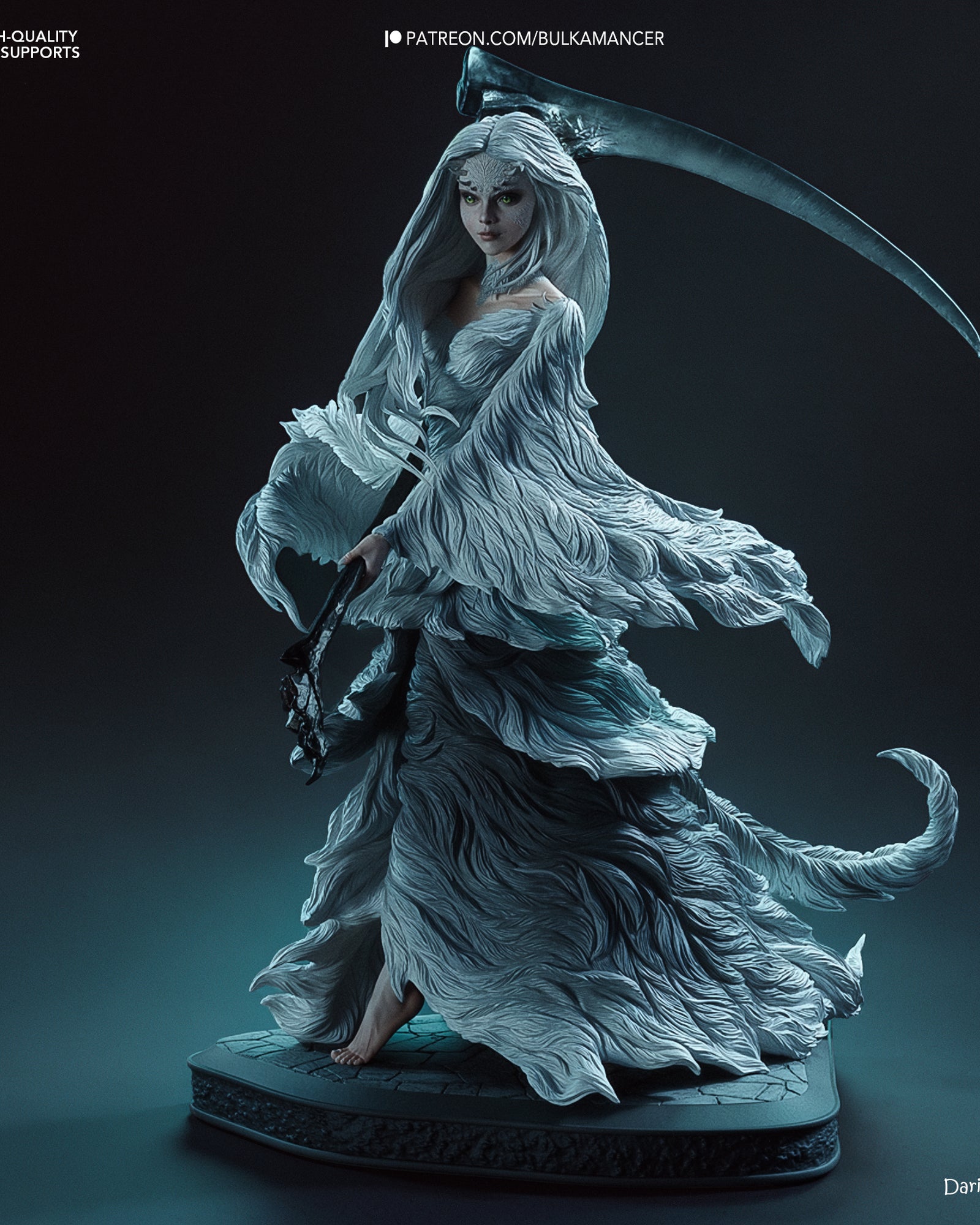Crossbreed Priscilla (Dark Souls) resin figure by Bulkamancer — studio render 3