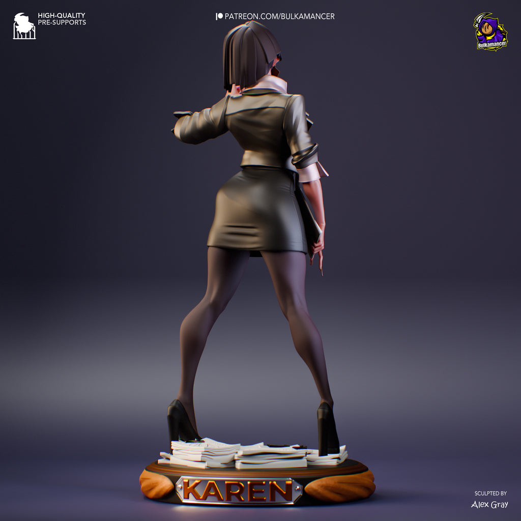 Agent Karen (Unbreadable) resin figure by Bulkamancer — studio render 5