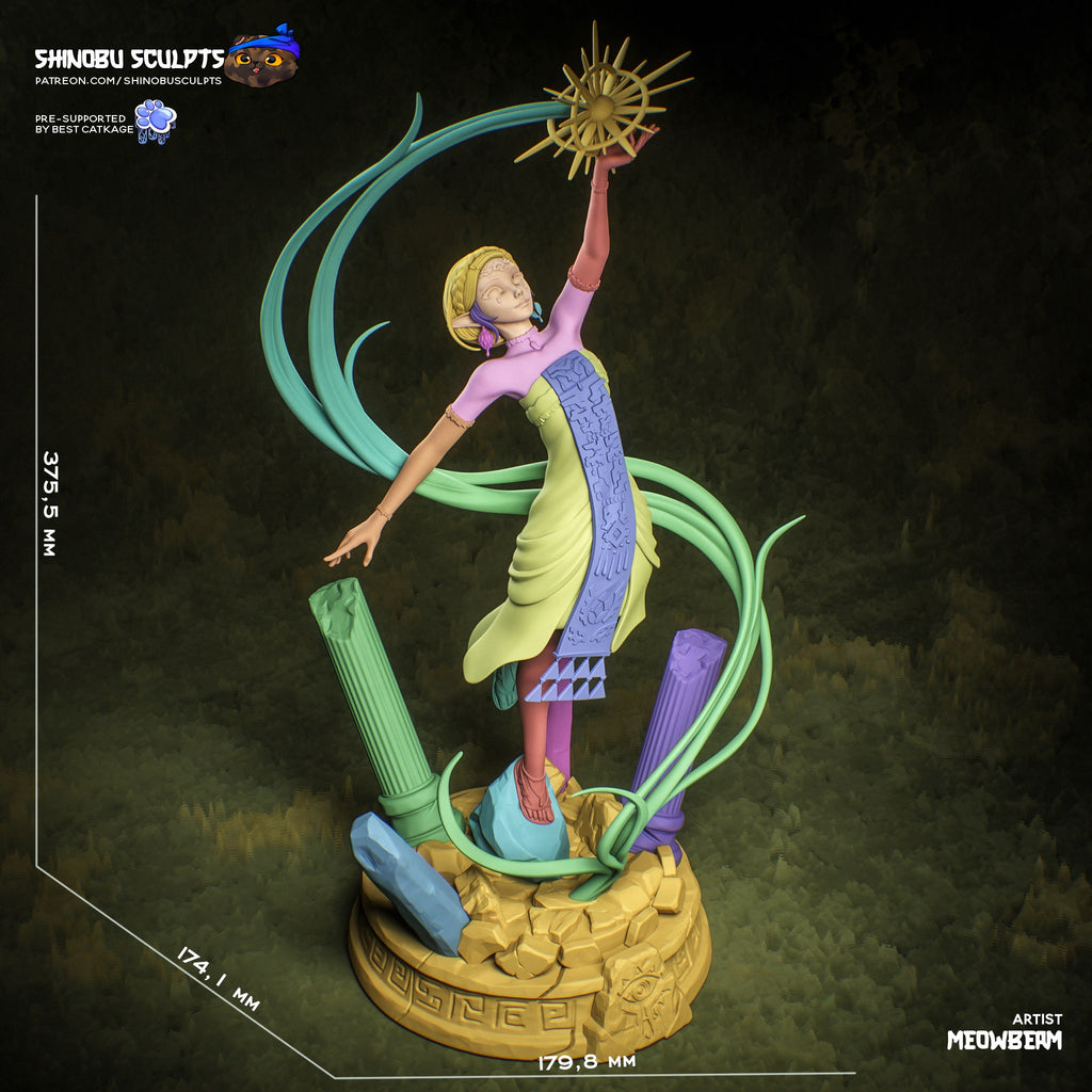 Zelda (The Legend of Zelda) resin figure by Shinobu Sculpts — studio render 7