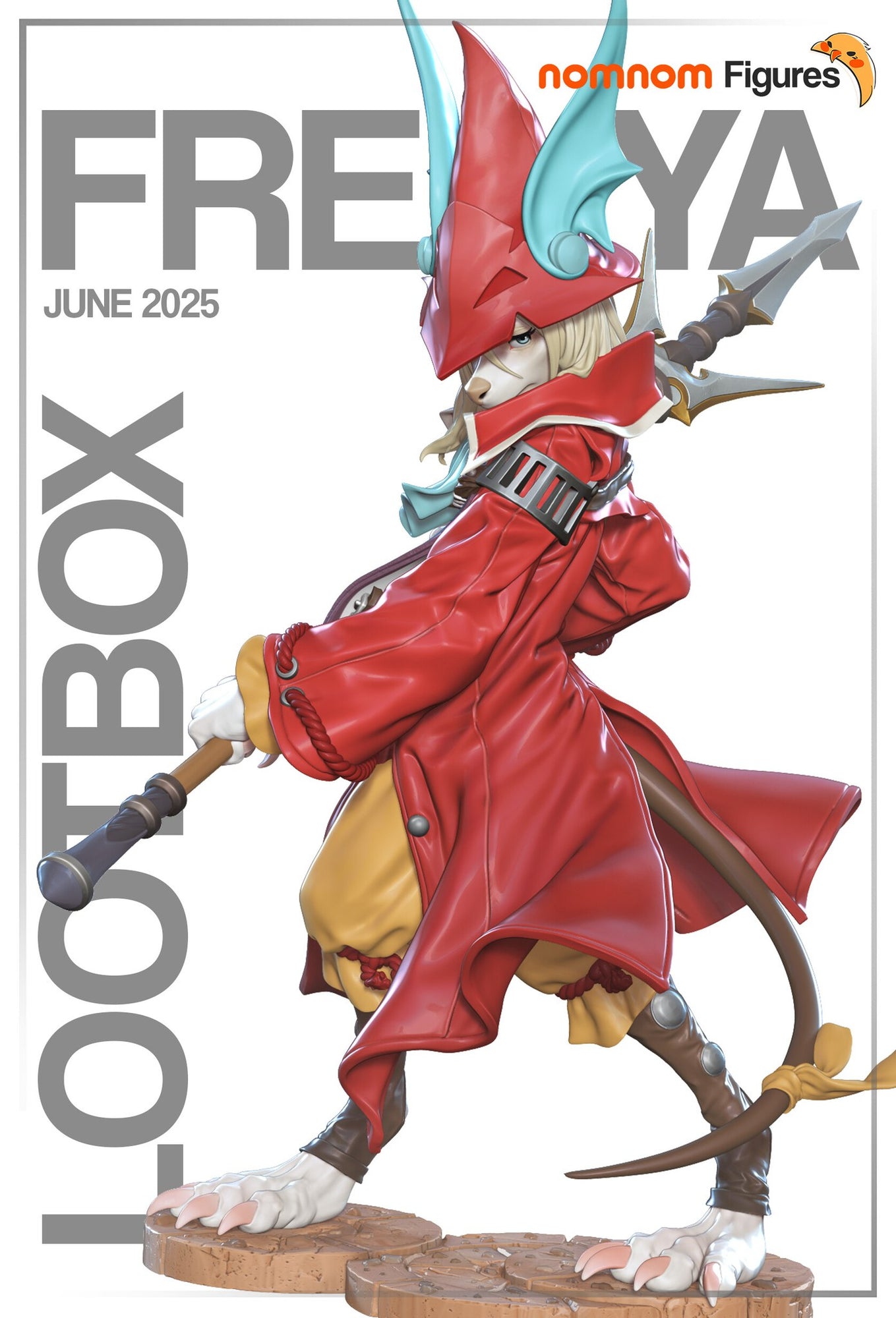Freya Crescent Final Fantasy resin figure by NomNom Figures — studio preview 1