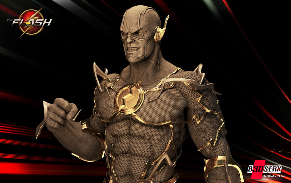 The Flash (DC) resin figure by B3DSERK — studio render 1