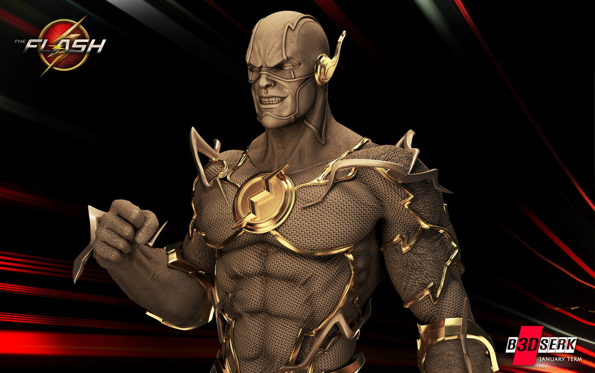 The Flash (DC) resin figure by B3DSERK — studio render 1