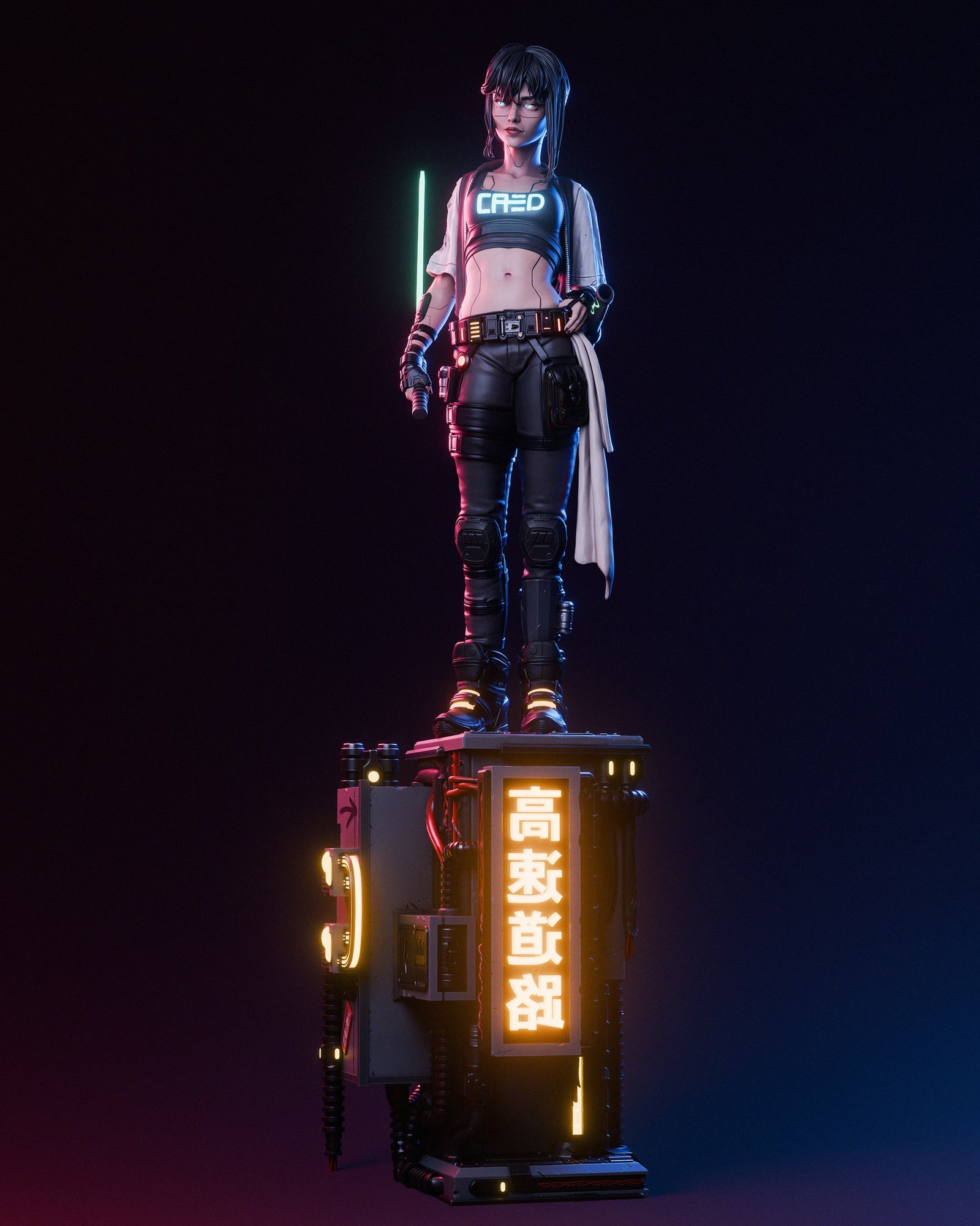 Cyber Samurai — studio render 4