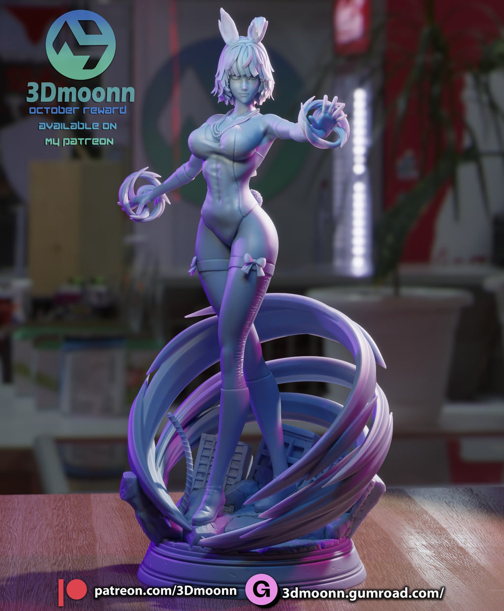 fubuki one punch man 3dmoonn 3d print model