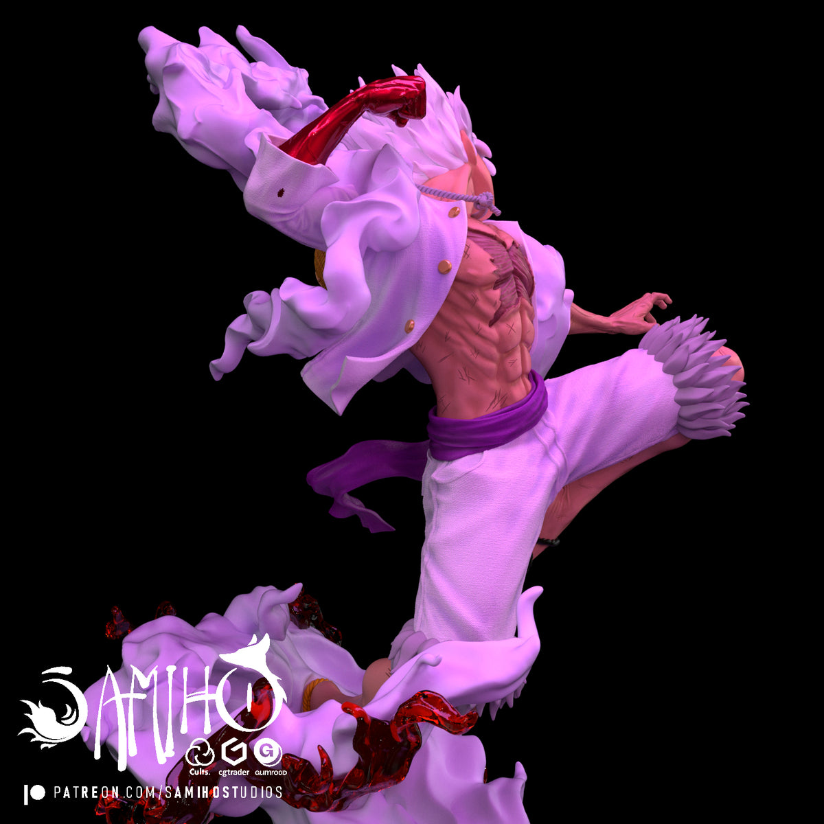 monkey d luffy one piece samiho studios nika