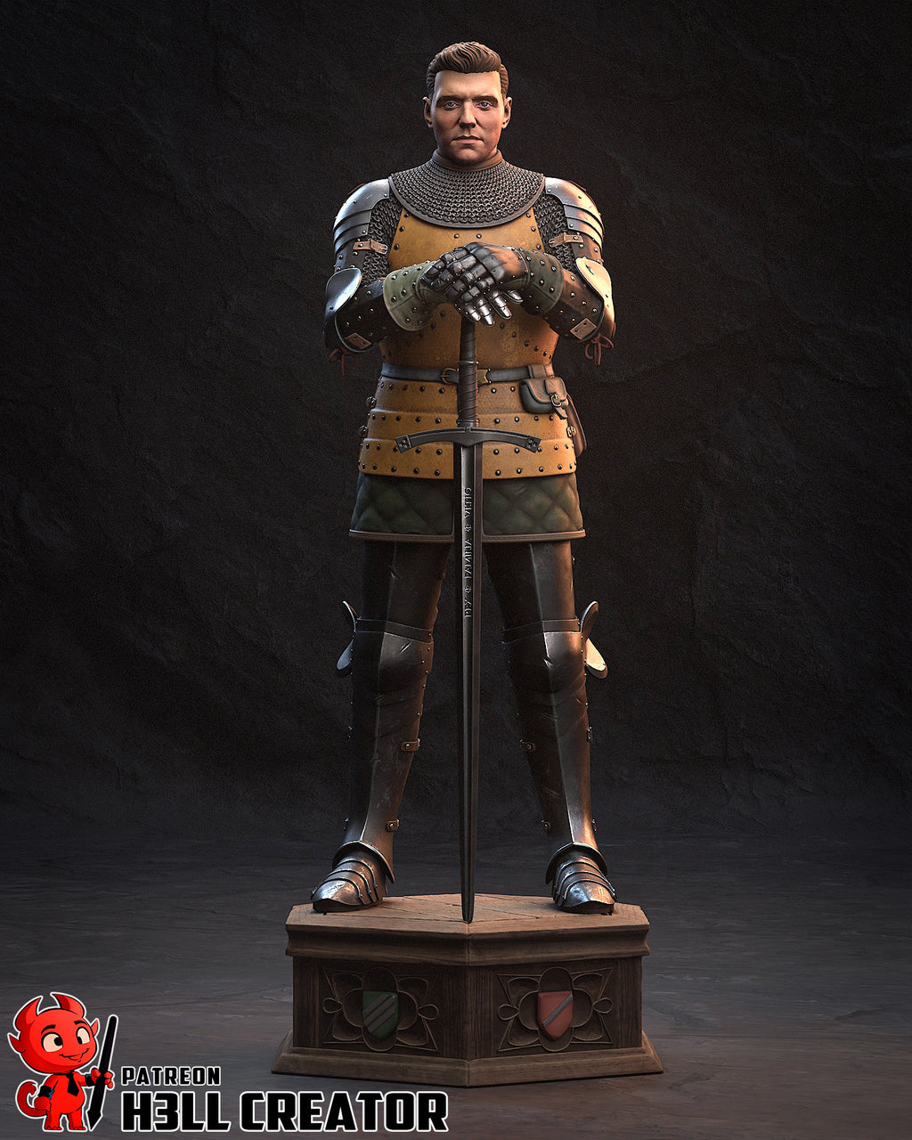 Henry of Skalitz (Kingdom Come Deliverance) resin figure by h3LLcreator — studio render 3