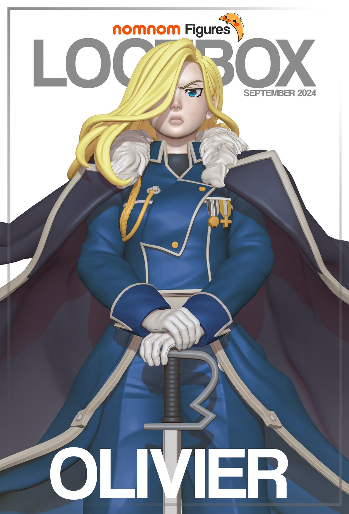 Olivier Armstrong Fullmetal Alchemist resin figure by NomNom Figures — studio preview 1